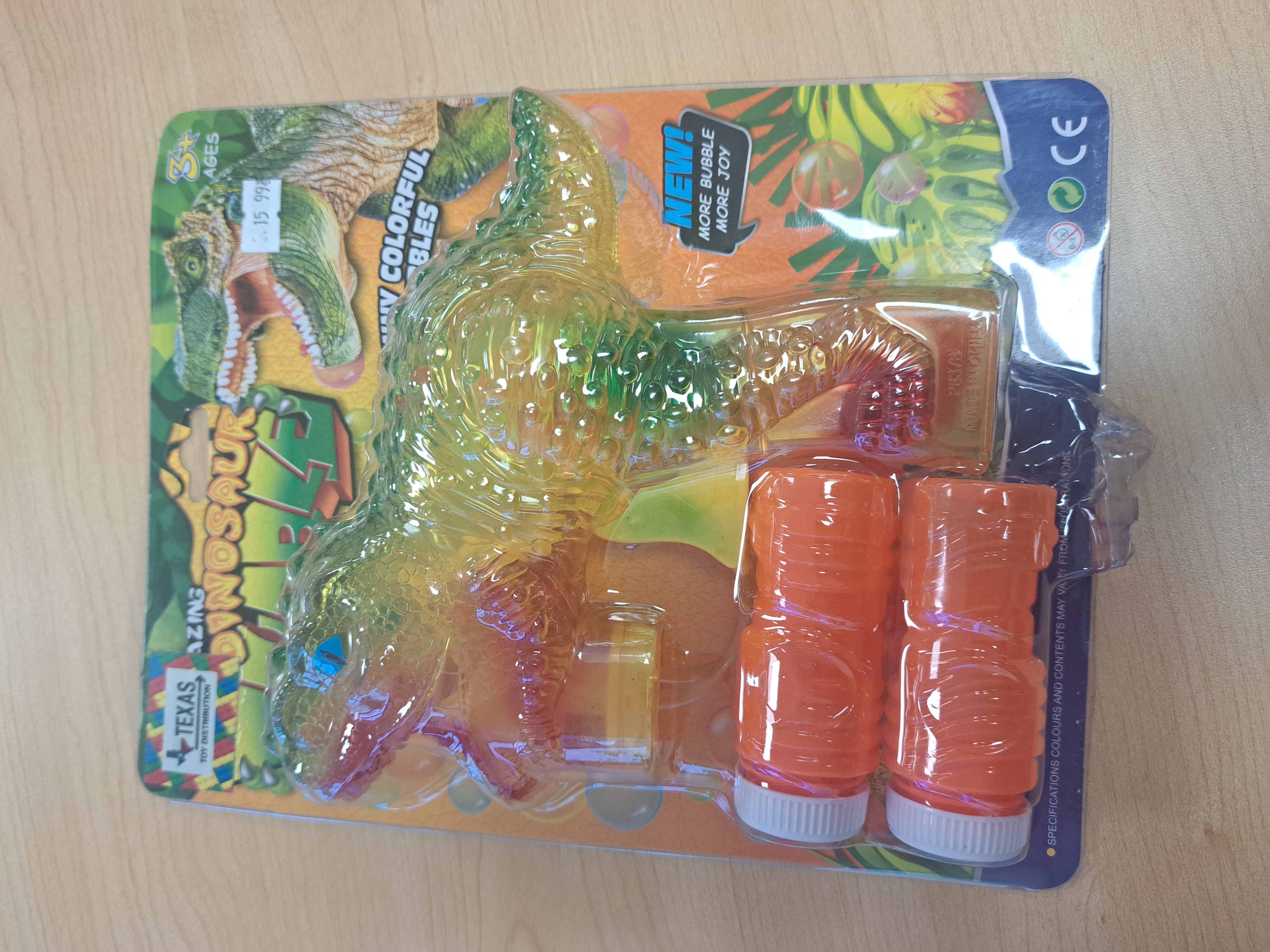 pistolet a bulle d'eau dinosaur